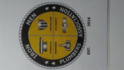 IRON MEN PLUMBERS ASSOCIATION Logo (USPTO, 13.04.2018)