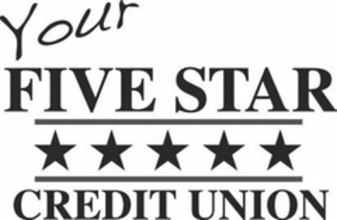 YOUR FIVE STAR CREDIT UNION Logo (USPTO, 06/17/2019)