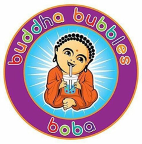 BUDDHA BUBBLES BOBA Logo (USPTO, 08/08/2019)