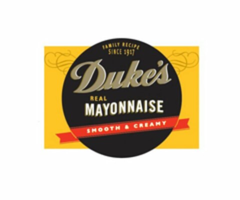 FAMILY RECIPE SINCE 1917 DUKE'S REAL MAYONNAISE SMOOTH & CREAMY Logo (USPTO, 11.03.2020)