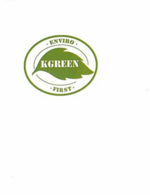 · ENVIRO · KGREEN · FIRST · Logo (USPTO, 09.03.2009)