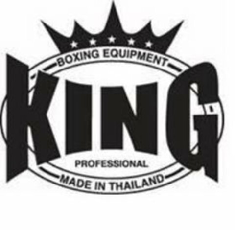 KING BOXING EQUIPMENT PROFESSIONAL MADE IN THAILAND Logo (USPTO, 06.07.2009)