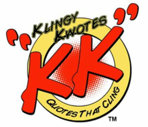 KLINGY KWOTES "KK" QUOTES THAT CLING WWW.KLINGYKWOTES.COM Logo (USPTO, 28.07.2009)