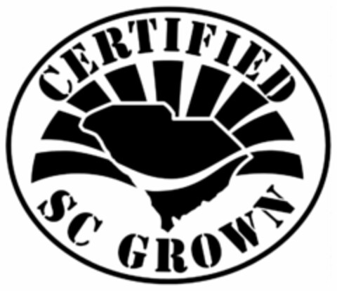 CERTIFIED SC GROWN Logo (USPTO, 07.08.2009)