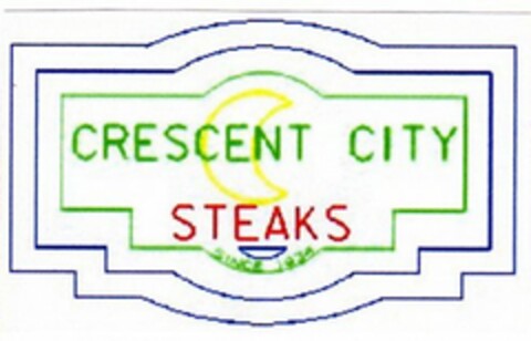 CRESCENT CITY STEAKS SINCE 1934 Logo (USPTO, 02/08/2010)