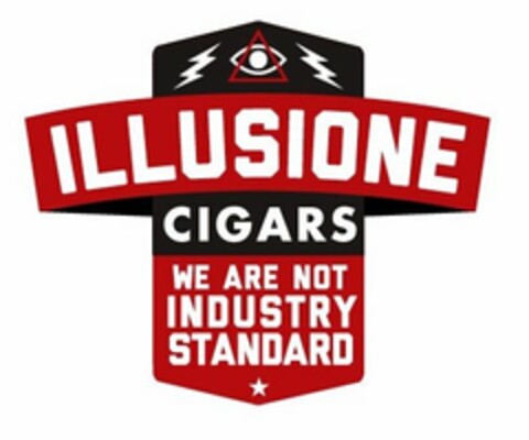ILLUSIONE CIGARS WE ARE NOT INDUSTRY STANDARD Logo (USPTO, 07.05.2013)