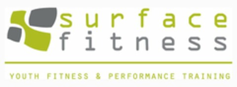 SURFACE FITNESS YOUTH FITNESS & PERFORMANCE TRAINING Logo (USPTO, 06/12/2014)