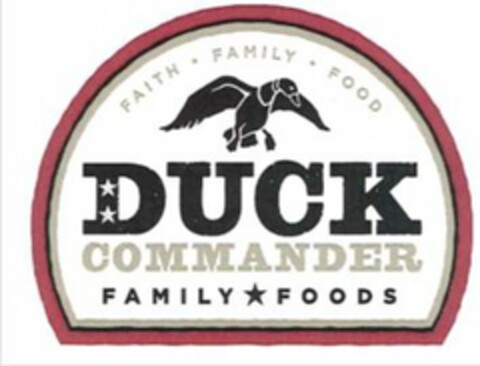 FAITH ­ FAMILY ­ FOODS AND DUCK COMMADNER FAMILY FOODS Logo (USPTO, 06.12.2014)