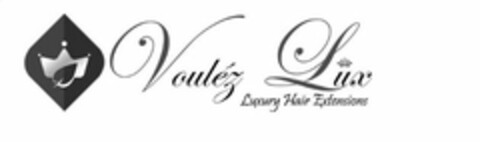 VOULEZ LUX LUXURY HAIR EXTENSIONS Logo (USPTO, 04/02/2015)