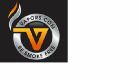 VAPORS.COM V BE SMOKE FREE Logo (USPTO, 29.09.2016)