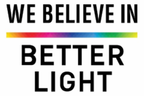 WE BELIEVE IN BETTER LIGHT Logo (USPTO, 03/20/2017)