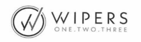 W WIPERS ONE.TWO.THREE Logo (USPTO, 04/11/2018)