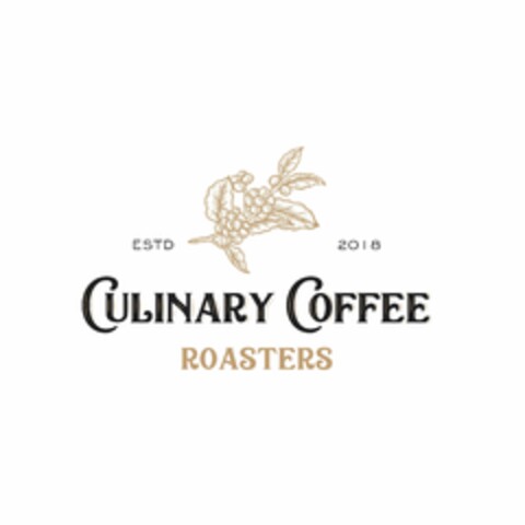 ESTD 2018 CULINARY COFFEE ROASTERS Logo (USPTO, 06.07.2018)