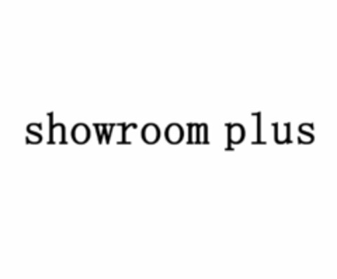 SHOWROOM PLUS Logo (USPTO, 10/14/2018)