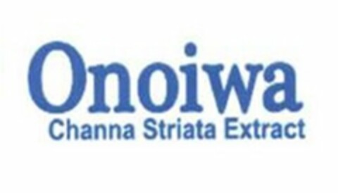 ONOIWA CHANNA STRIATA EXTRACT Logo (USPTO, 04/10/2019)