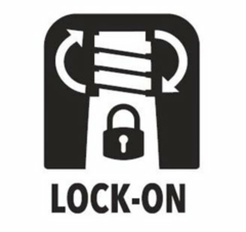 LOCK-ON Logo (USPTO, 05/07/2019)