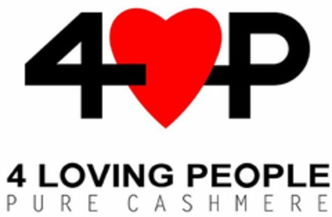 4 P 4 LOVING PEOPLE PURE CASHMERE Logo (USPTO, 19.09.2019)