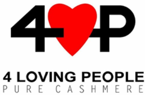 4 P 4 LOVING PEOPLE PURE CASHMERE Logo (USPTO, 09/19/2019)