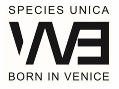 SPECIES UNICA WE BORN IN VENICE Logo (USPTO, 10.02.2020)