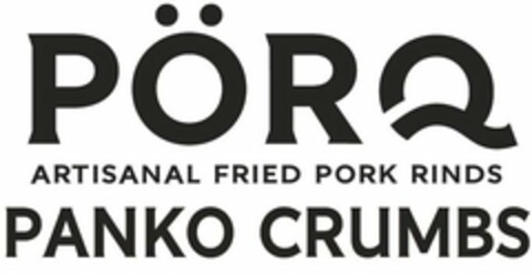 PÖRQ ARTISANAL FRIED PORK RINDS PANKO CRUMBS Logo (USPTO, 02.06.2020)