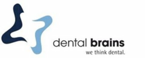 DENTAL BRAINS WE THINK DENTAL. Logo (USPTO, 05.10.2009)