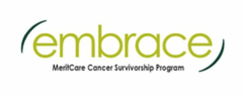 EMBRACE MERITCARE CANCER SURVIVORSHIP PROGRAM Logo (USPTO, 06.11.2009)