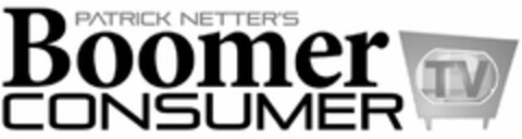 PATRICK NETTER'S BOOMER CONSUMER TV Logo (USPTO, 29.08.2011)