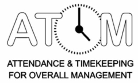 AT M ATTENDANCE & TIMEKEEPING FOR OVERALL MANAGEMENT Logo (USPTO, 26.09.2011)