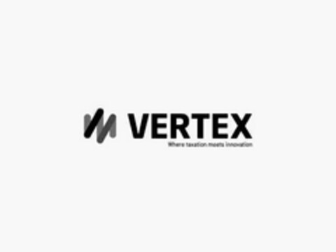 VERTEX WHERE TAXATION MEETS INNOVATION Logo (USPTO, 06/03/2013)