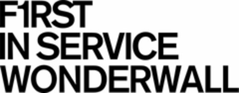 F1RST IN SERVICE WONDERWALL Logo (USPTO, 04/04/2014)