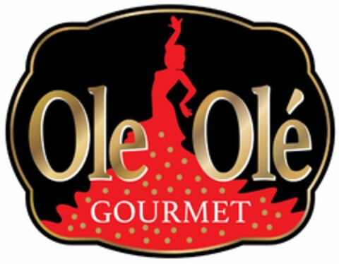 OLE OLÉ GOURMET Logo (USPTO, 03/31/2015)