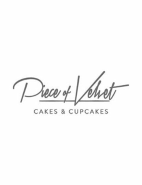 PIECE OF VELVET CAKES & CUPCAKES Logo (USPTO, 04/28/2015)