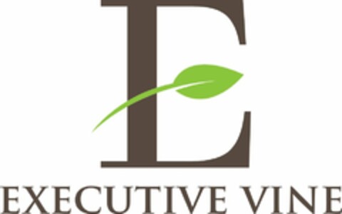 E, EXECUTIVE VINE Logo (USPTO, 07/10/2015)