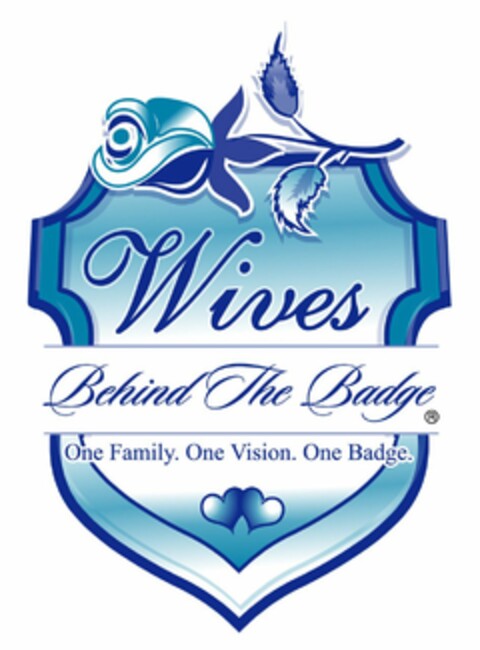 WIVES BEHIND THE BADGE ONE FAMILY. ONE VISION. ONE BADGE. Logo (USPTO, 13.10.2015)