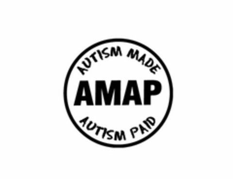 AMAP AUTISM MADE AUTISM PAID Logo (USPTO, 29.01.2016)