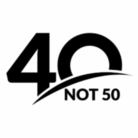 40 NOT 50 Logo (USPTO, 08/10/2016)