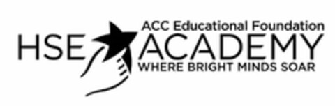 ACC EDUCATIONAL FOUNDATION HSE ACADEMY WHERE BRIGHT MINDS SOAR Logo (USPTO, 02.03.2017)