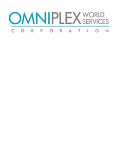 OMNIPLEX WORLD SERVICES CORPORATION Logo (USPTO, 24.07.2017)