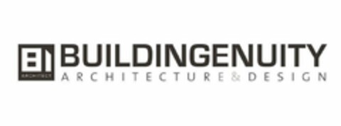 BUILDINGENUITY ARCHITECTURE&DESIGN BI ARCHITECT Logo (USPTO, 26.07.2017)
