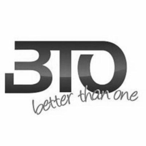 BTO BETTER THAN ONE Logo (USPTO, 27.10.2017)