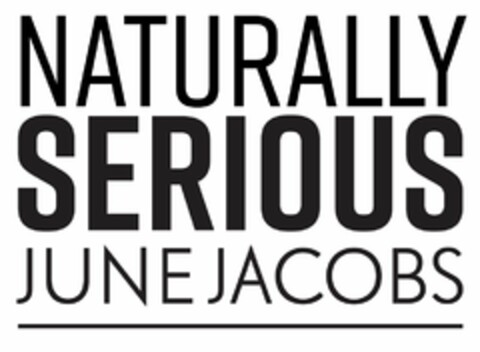 NATURALLY SERIOUS JUNE JACOBS Logo (USPTO, 02/12/2018)