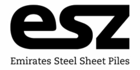 ESZ EMIRATES STEEL SHEET PILES Logo (USPTO, 10/01/2018)