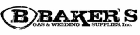 B BAKER'S GAS & WELDING SUPPLIES, INC. Logo (USPTO, 24.01.2019)