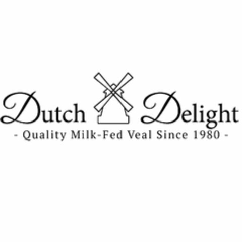 DUTCH DELIGHT QUALITY MILK-FED VEAL SINCE 1980 Logo (USPTO, 07/18/2019)