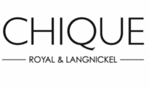 CHIQUE ROYAL & LANGNICKEL Logo (USPTO, 18.12.2019)