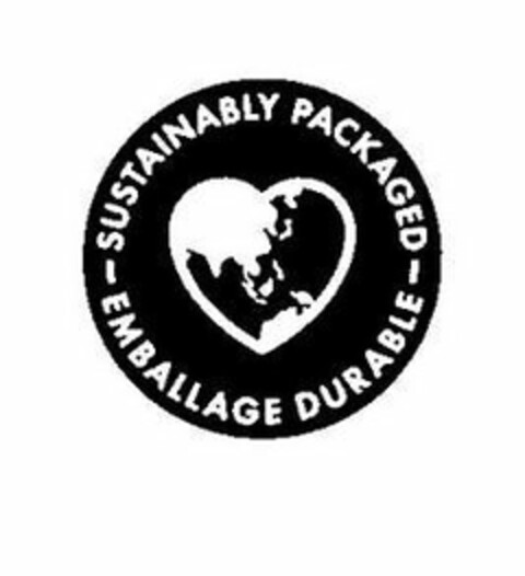 SUSTAINABLY PACKAGED EMBALLAGE DURABLE Logo (USPTO, 29.05.2020)