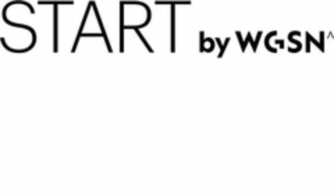 START BY WGSN^ Logo (USPTO, 06/19/2020)