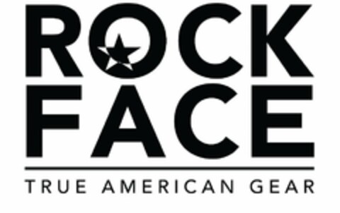 ROCKFACE TRUE AMERICAN GEAR Logo (USPTO, 08/19/2020)