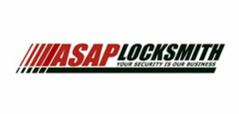 ASAP LOCKSMITH YOUR SECURITY IS OUR BUSINESS Logo (USPTO, 02.02.2009)