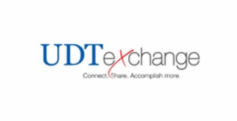 UDTEXCHANGE CONNECT. SHARE. ACCOMPLISH MORE. Logo (USPTO, 04/07/2010)